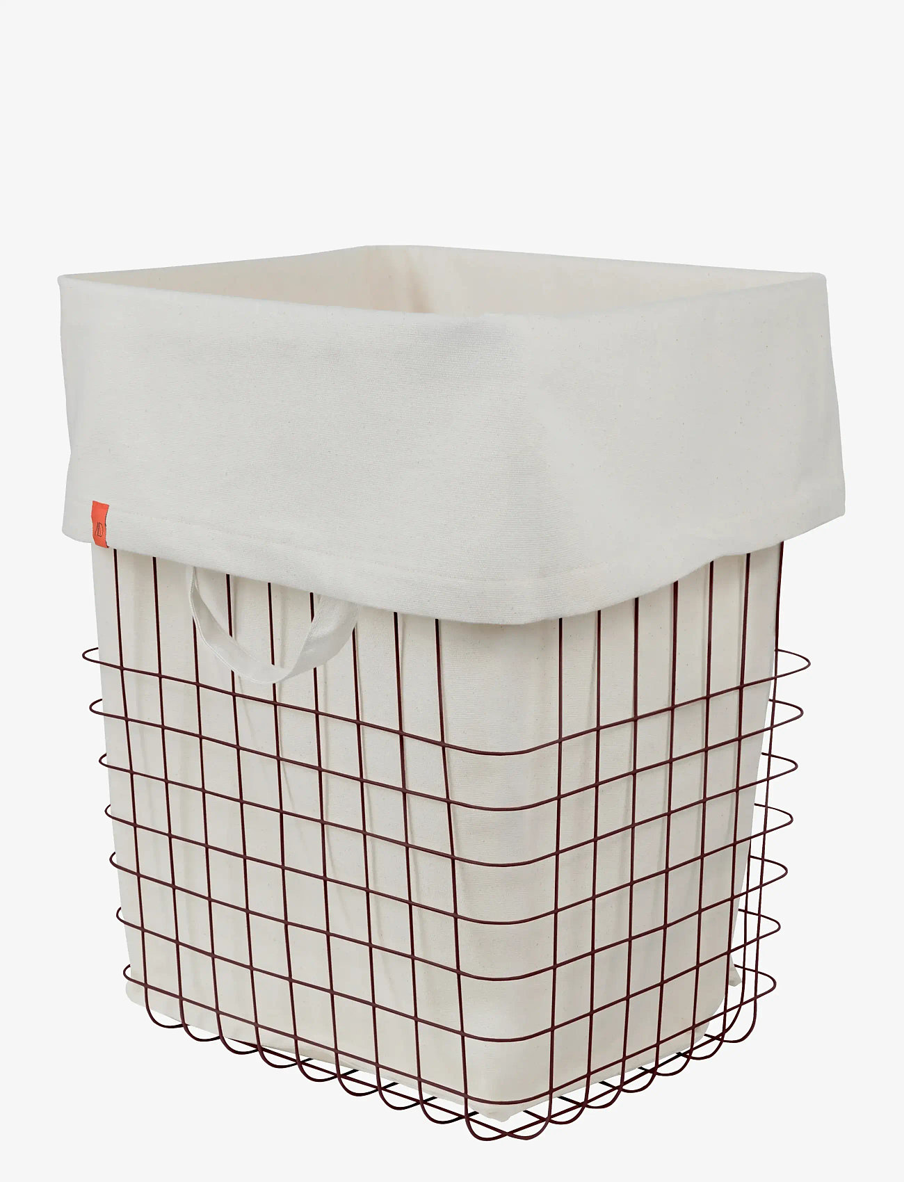 Mette Ditmer - STORE-IT basket with canvas bag, large - wäschekörbe - wine - 1