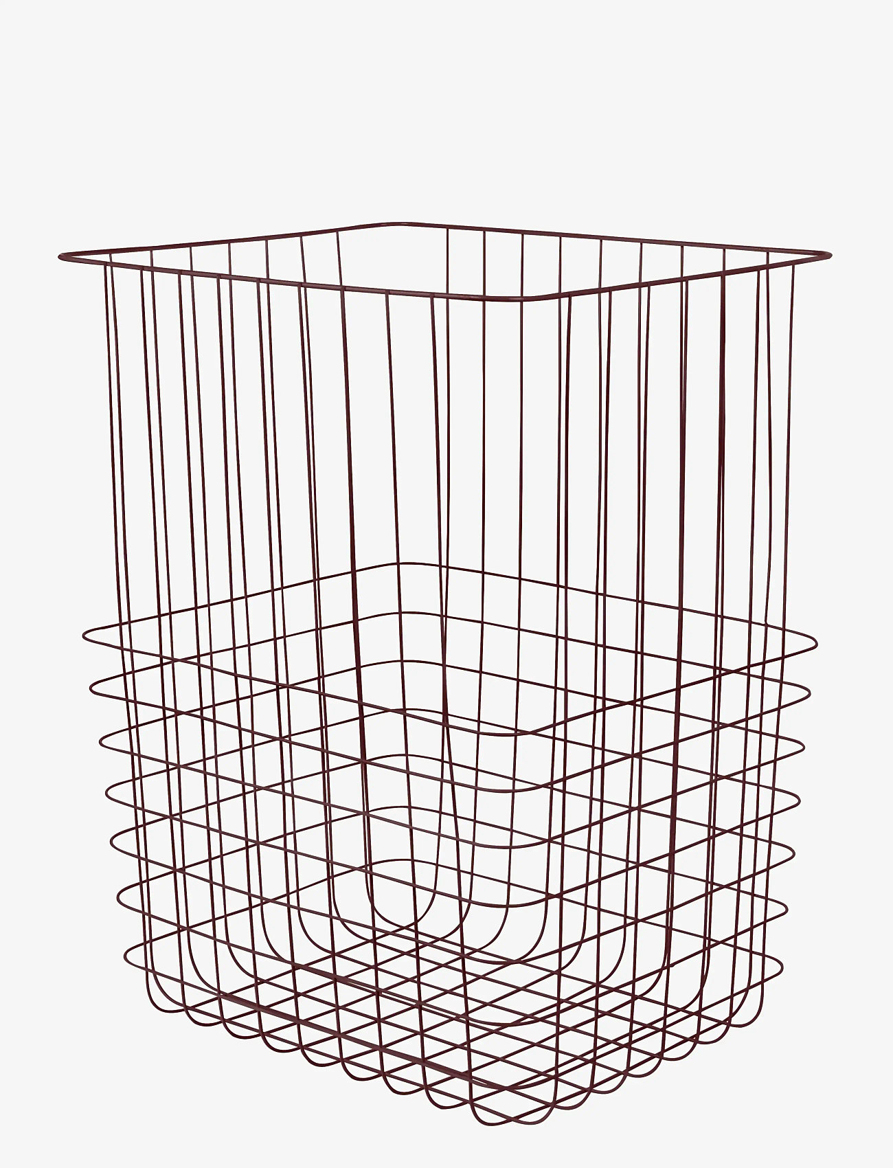 Mette Ditmer - STORE-IT basket with canvas bag, large - wäschekörbe - wine - 2