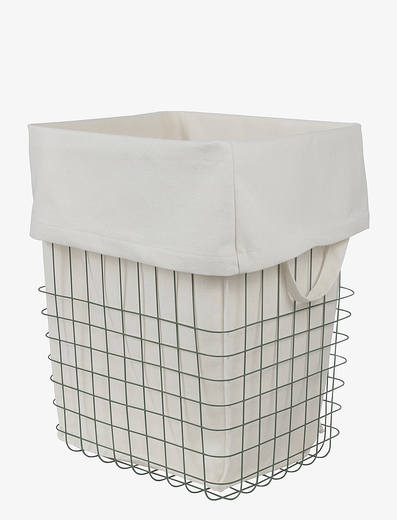 Mette Ditmer - STORE-IT basket with canvas bag - hoiukorvid - thyme green - 1