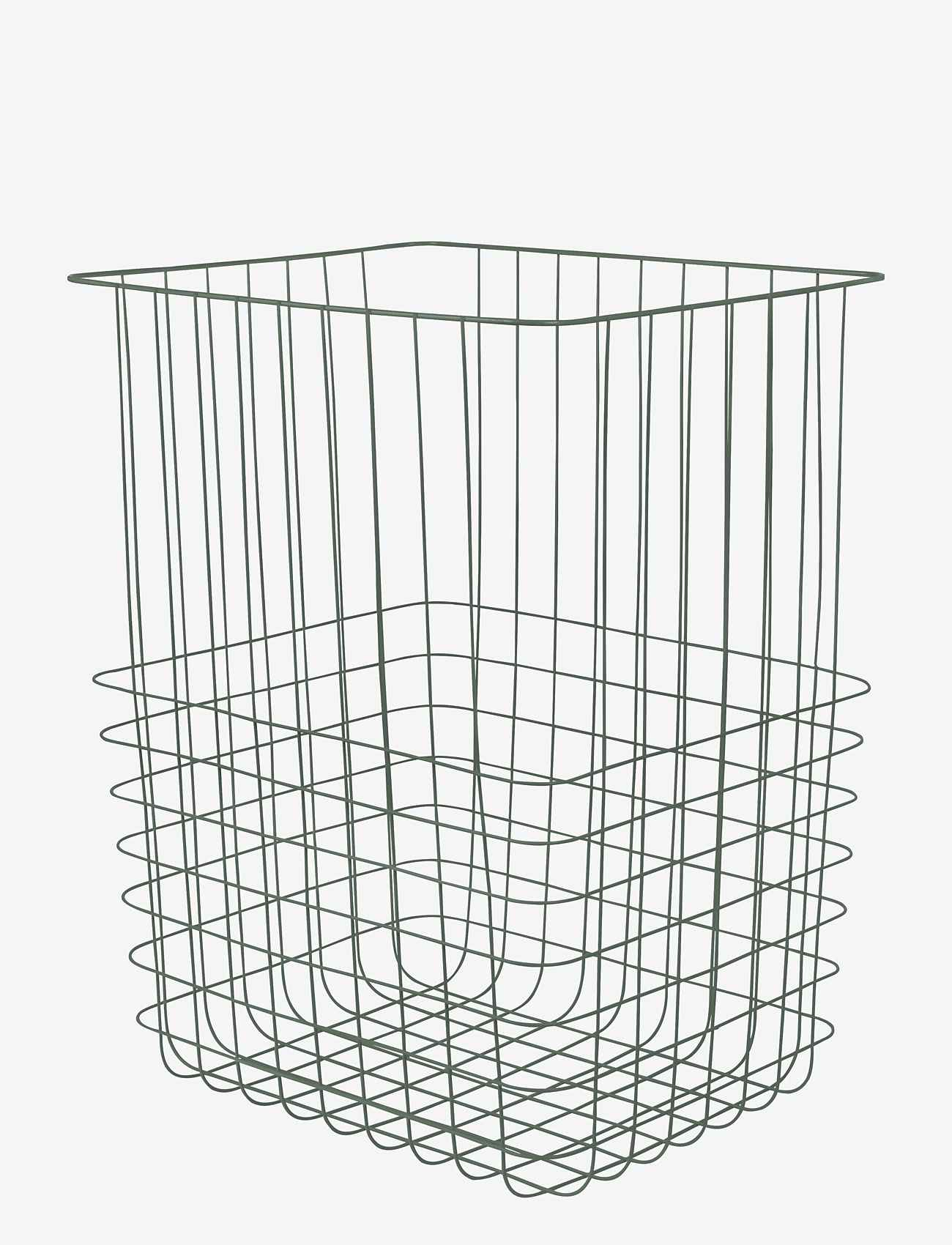 Mette Ditmer - STORE-IT basket with canvas bag - opbevaringskurve - thyme green - 2