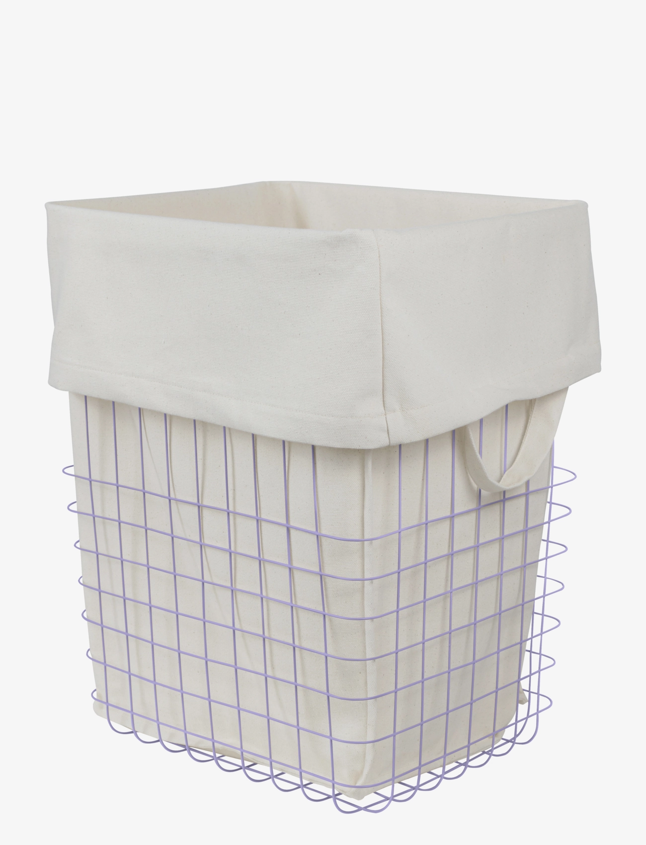 Mette Ditmer Store-It Basket With Canvas Bag, Vasketøj Baskets, Lila, Str: W32X L40X H50CM
