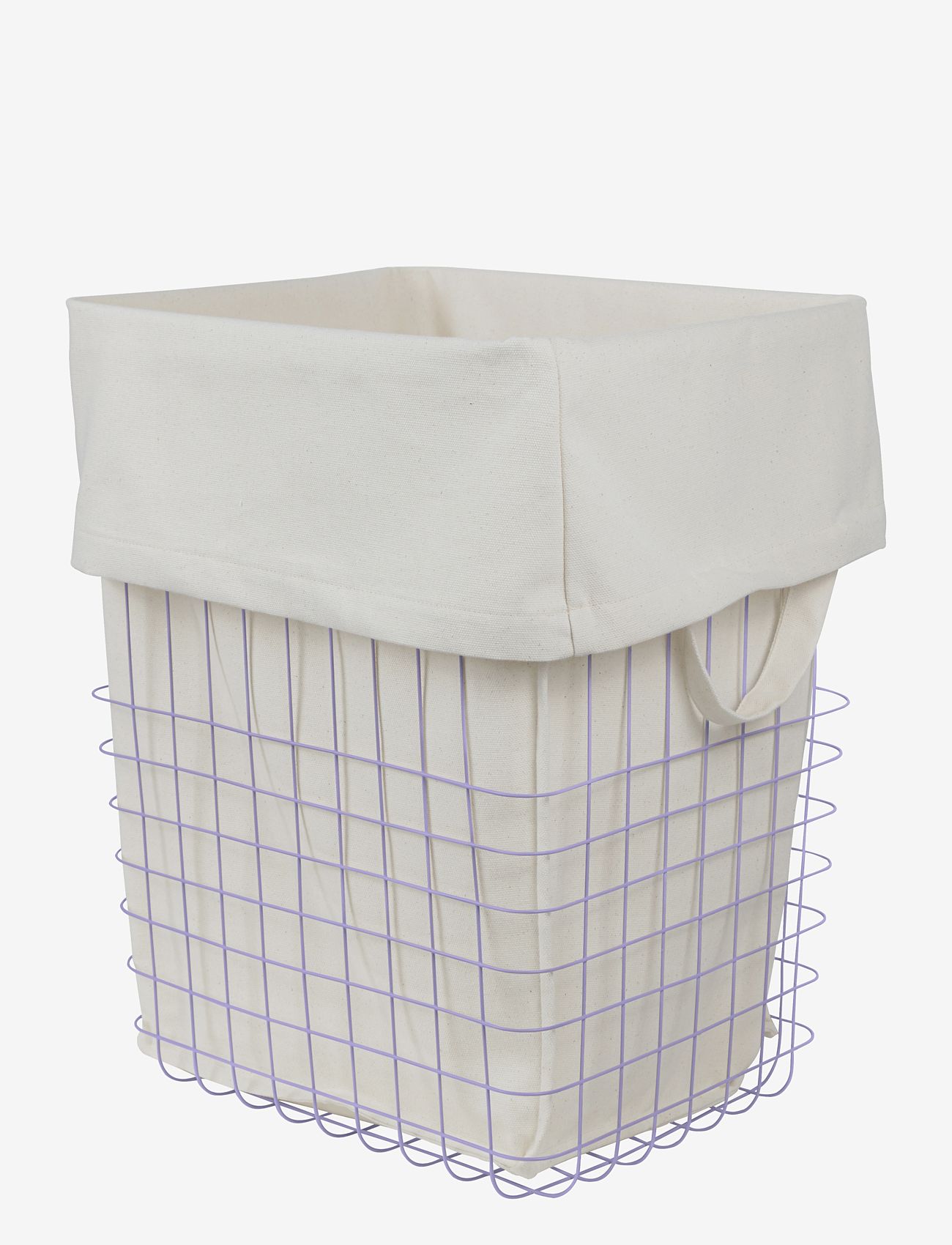 Mette Ditmer - STORE-IT basket with canvas bag - vasketøjskurve - lilac - 1
