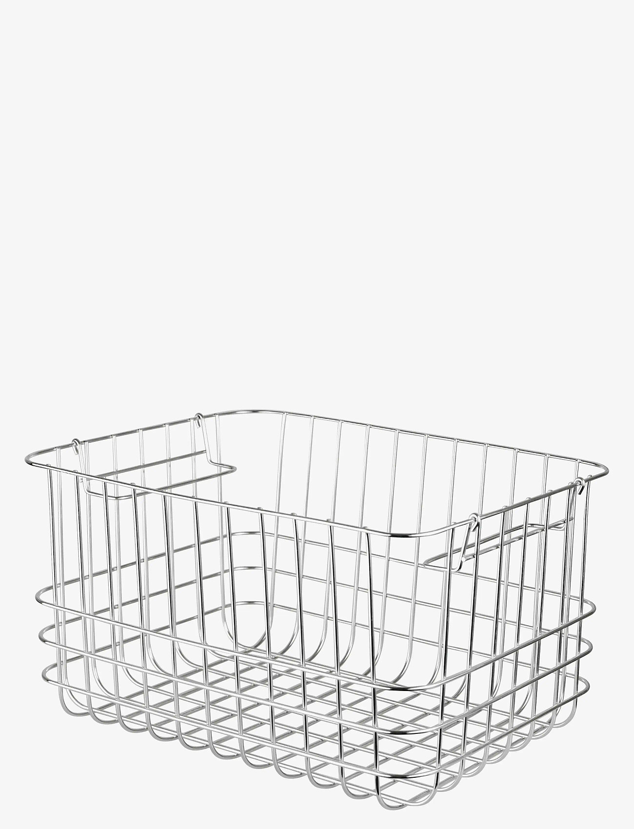 Mette Ditmer - STORE-IT basket, medium - aufbewahrungskörbe - chrome - 1