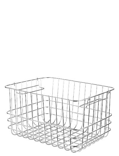 Mette Ditmer STORE-IT basket, medium - Förvaringskorgar - CHROME / silver