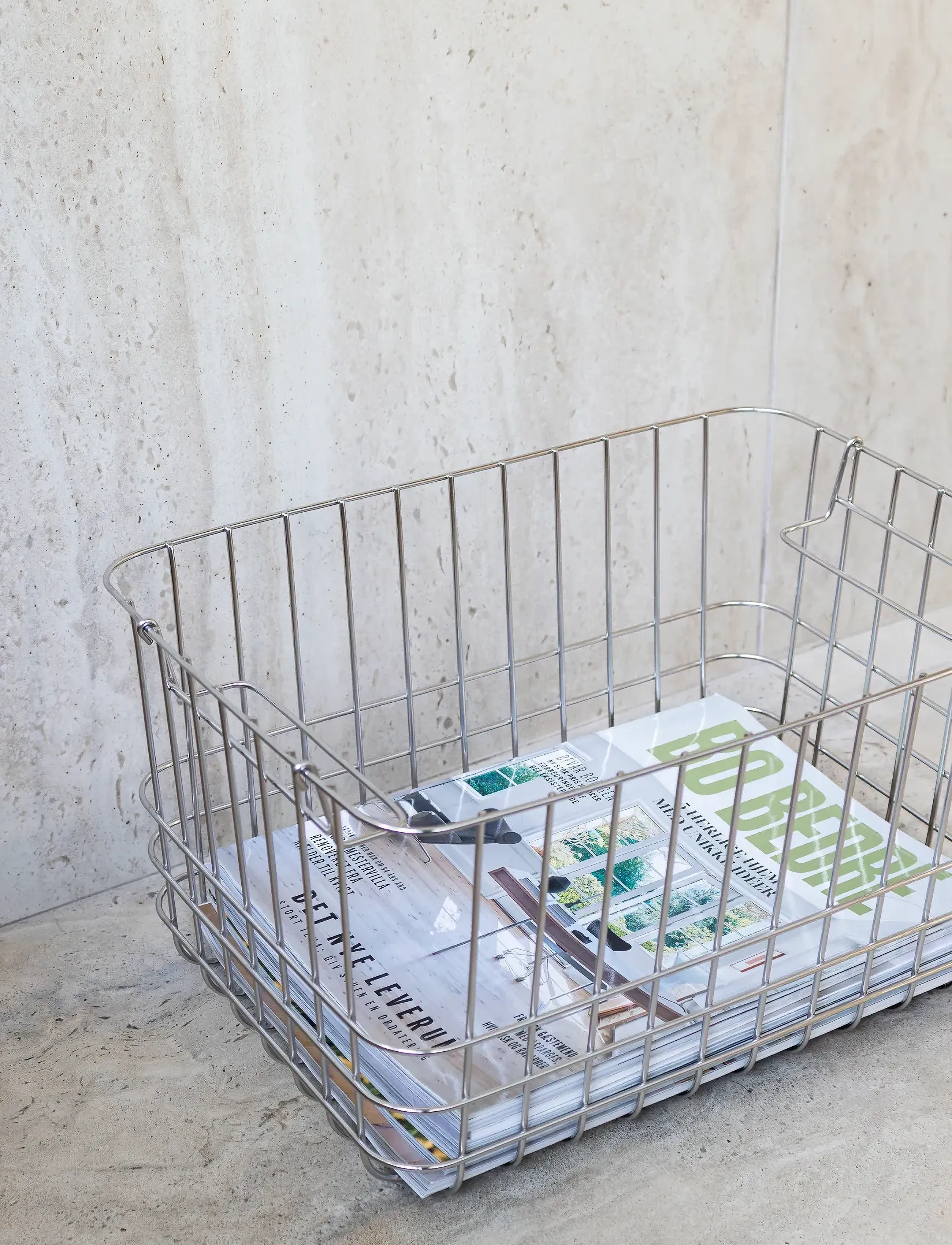 Mette Ditmer Store-It Basket, Medium, One Size, Silver, Opbevaring > Opbevaringskurve, Unisex
