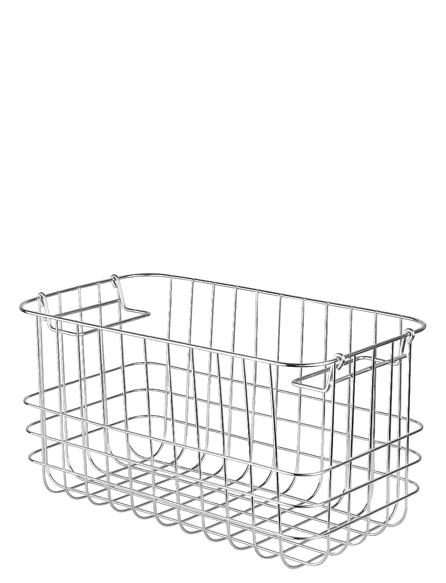 Mette Ditmer - STORE-IT basket, small - aufbewahrungskörbe - chrome - 1