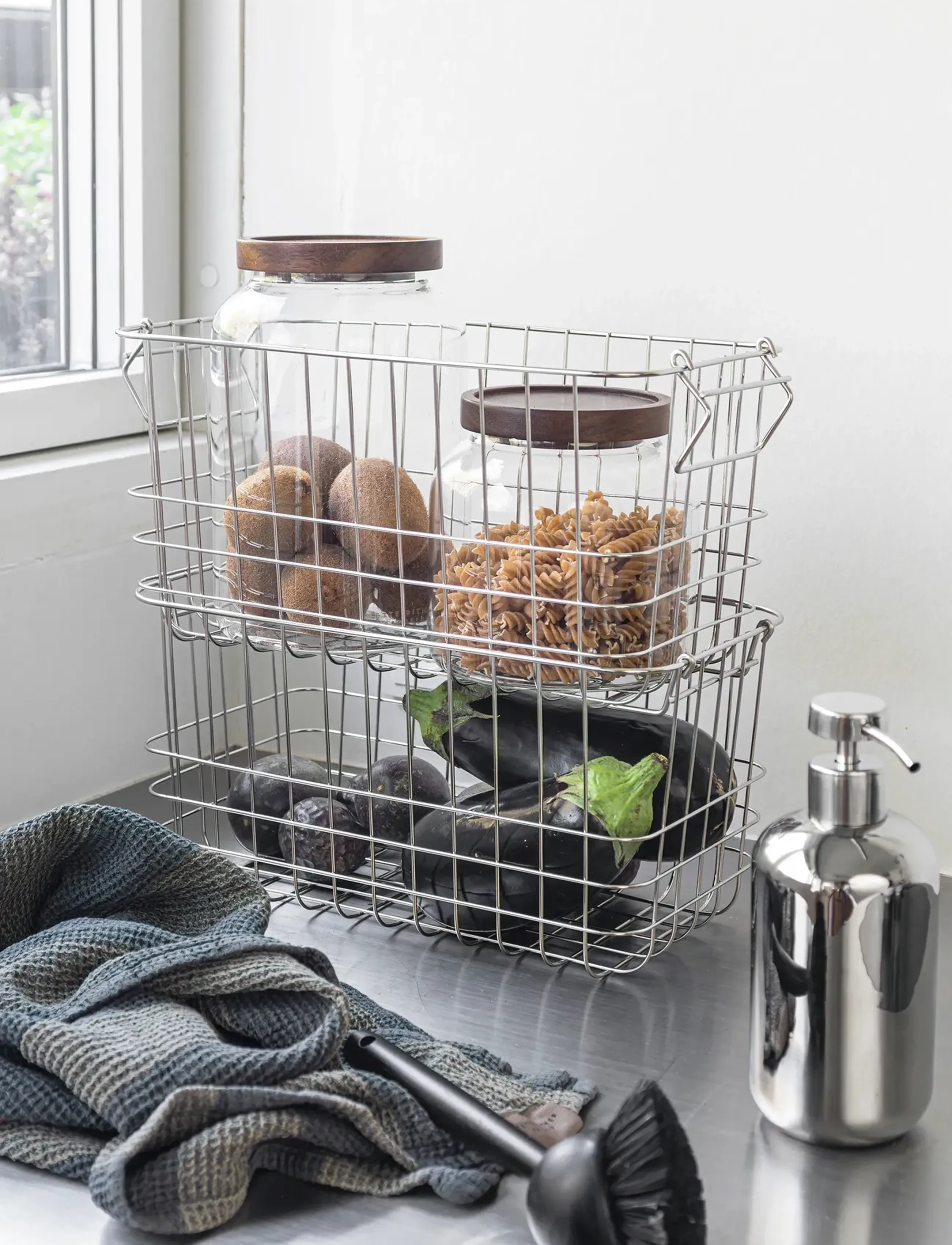 Mette Ditmer Store-It Basket, Small, One Size, Storage, Silber - Storage Baskets, Homeware