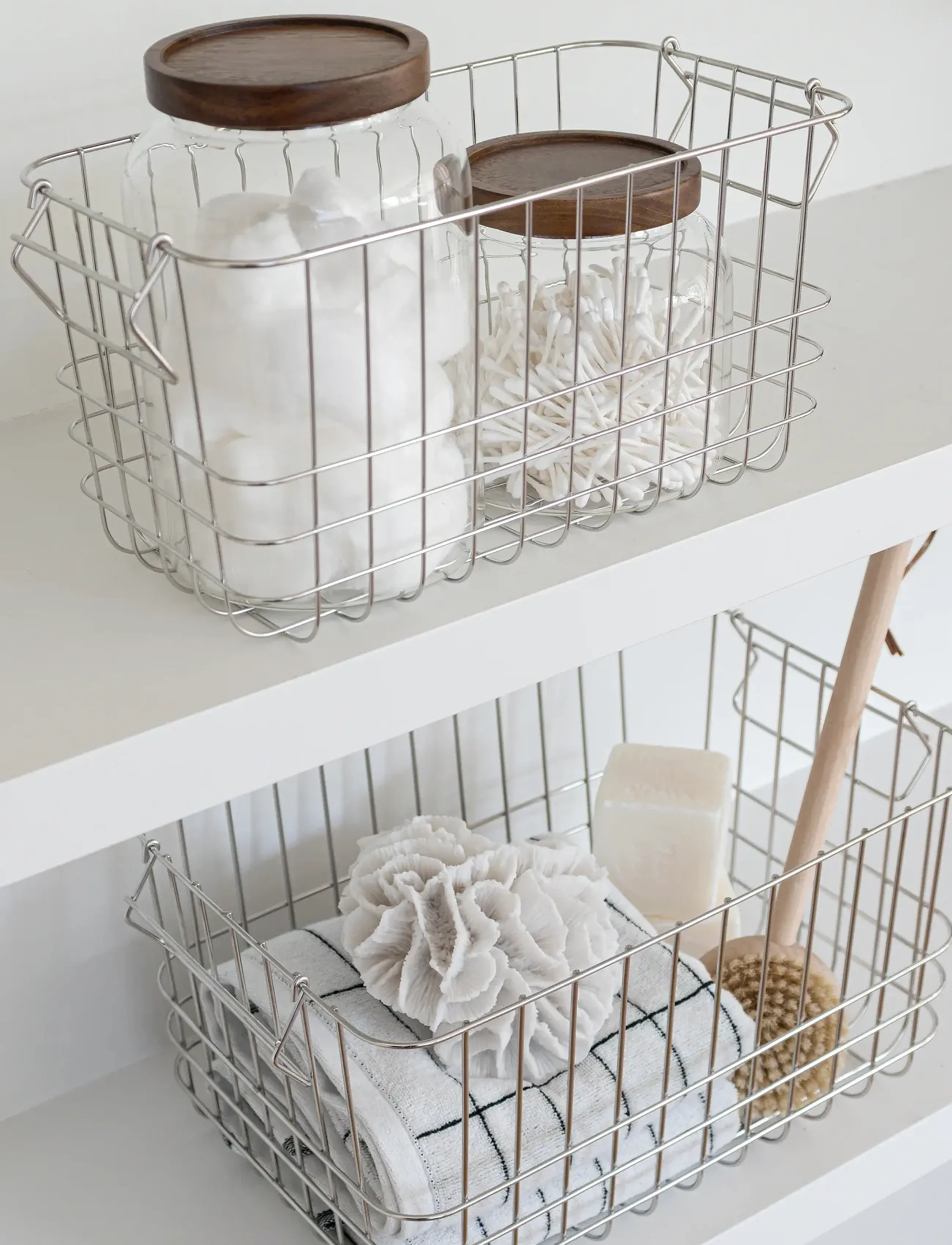 Mette Ditmer - STORE-IT basket, small - aufbewahrungskörbe - chrome - 3