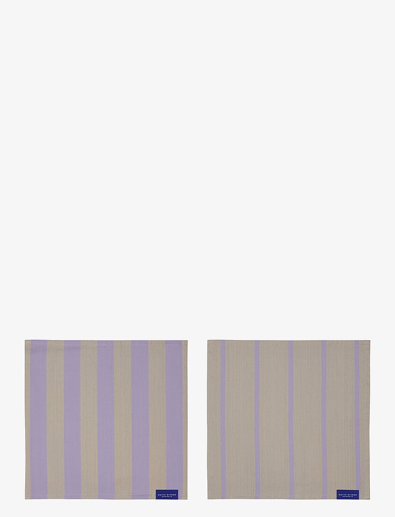 Mette Ditmer - STRIPES dish cloth, 2-pack - linased ja puuvillased salvrätikud - sand - 0