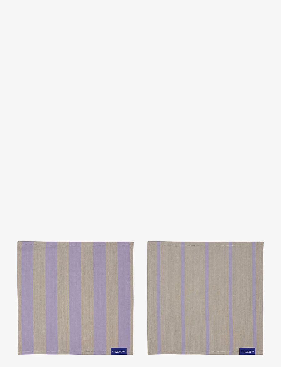 Mette Ditmer - STRIPES dish cloth, 2-pack - stoffservietten - sand - 1