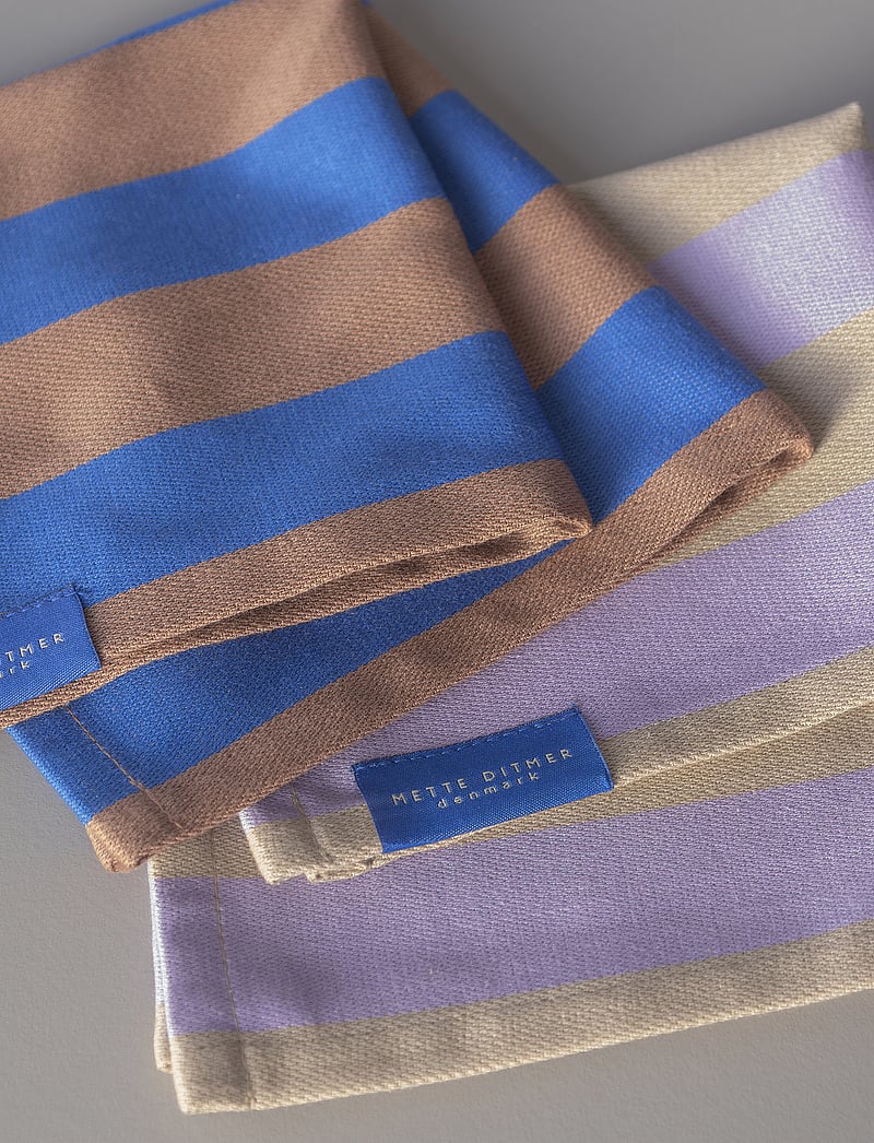 Mette Ditmer - STRIPES dish cloth, 2-pack - linased ja puuvillased salvrätikud - blush - 2