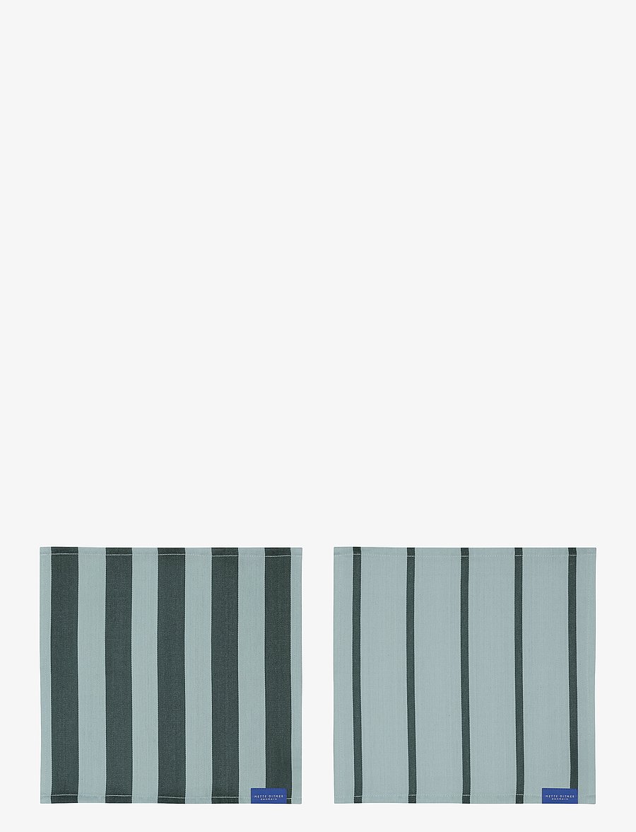 Mette Ditmer - STRIPES dish cloth, 2-pack - stoffservietten - mint - 1