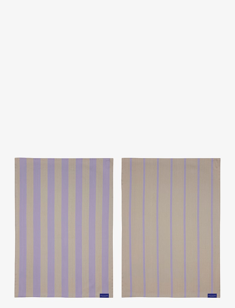 Mette Ditmer - STRIPES tea towel, 2-pack - küchenhandtücher - sand - 1