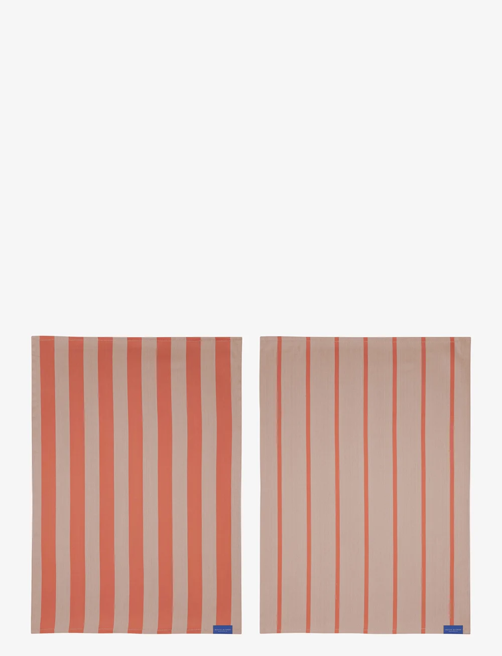 Mette Ditmer - STRIPES tea towel, 2-pack - viskestykker - latte - 0