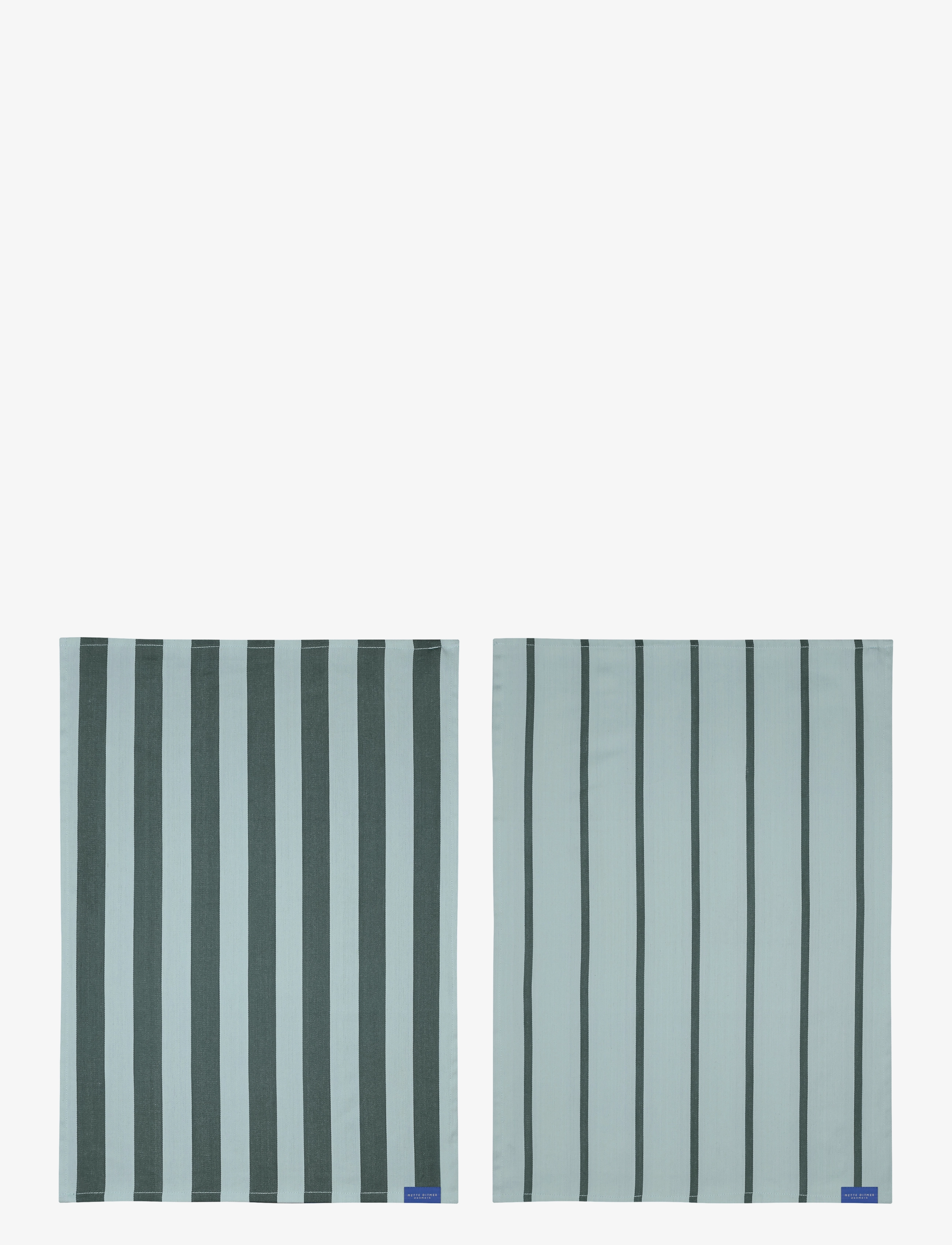 Mette Ditmer STRIPES tea towel, 2-pack - Textilien - MINT / green