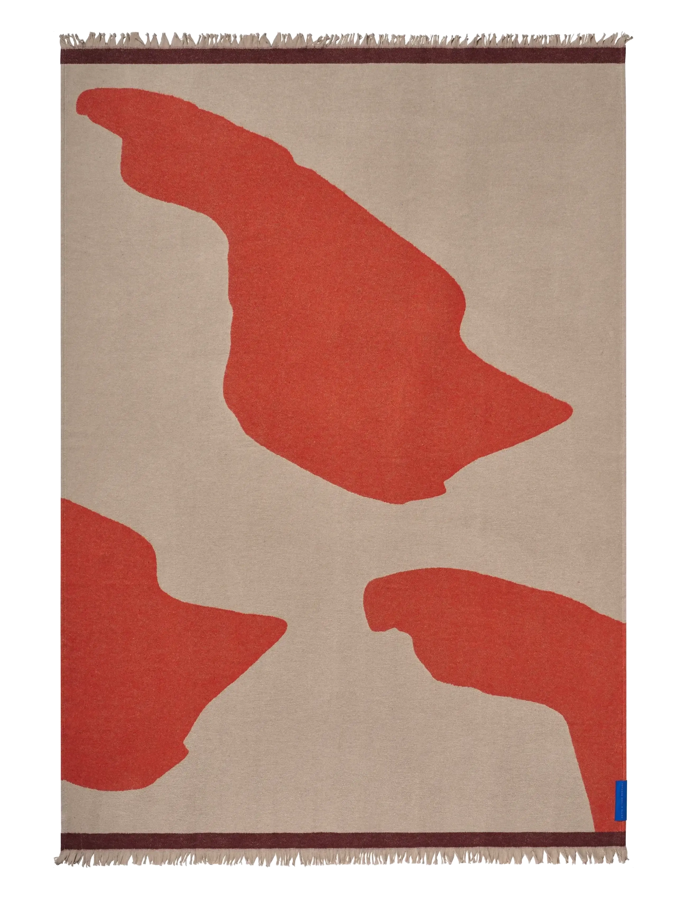 Mette Ditmer STUDIO throw - Textilien - ORANGE / beige