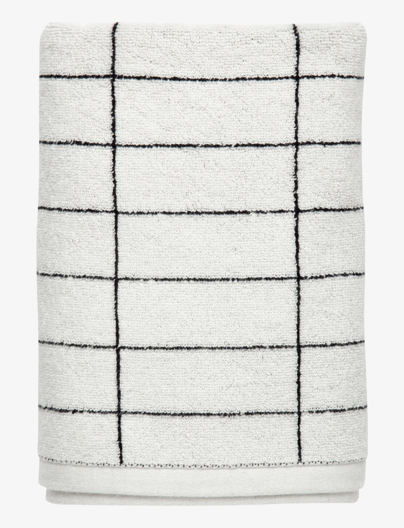 Mette Ditmer TILE guest towel, 2 pack - Textilien - BLACK / OFF-WHITE / white