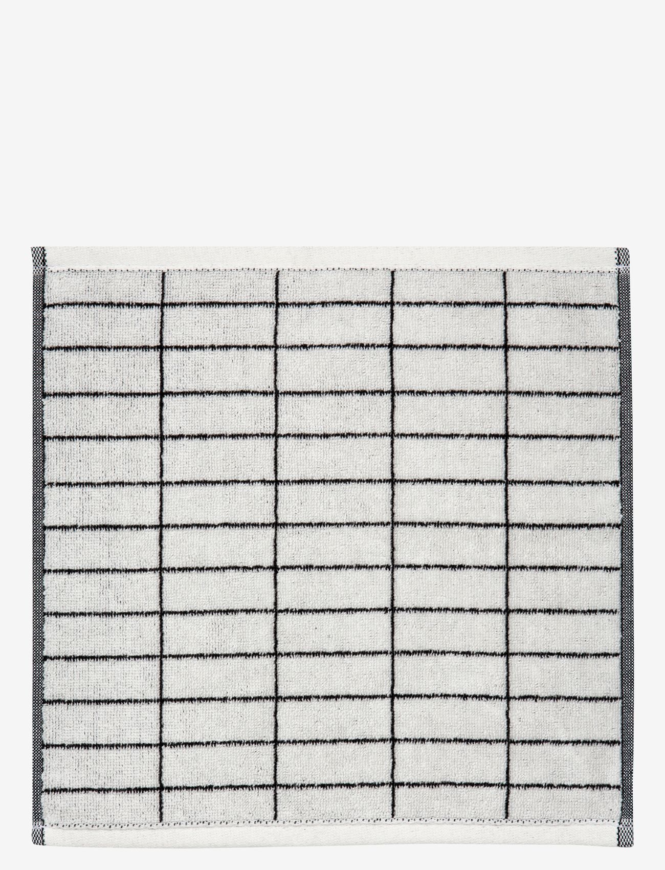 Mette Ditmer - TILE STONE fingertip towel - black/off white - 0