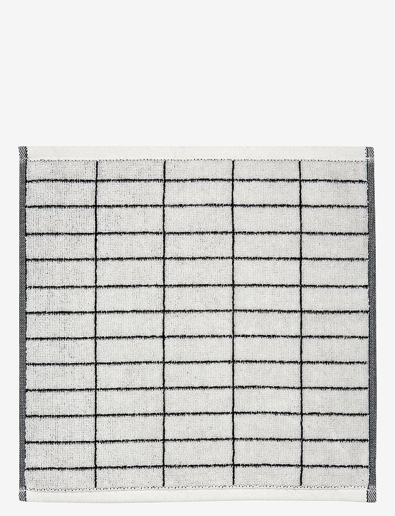 Mette Ditmer - TILE STONE fingertip towel - black/off white - 0