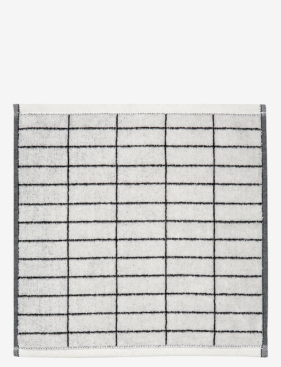Mette Ditmer - TILE STONE fingertip towel - black/off white - 0