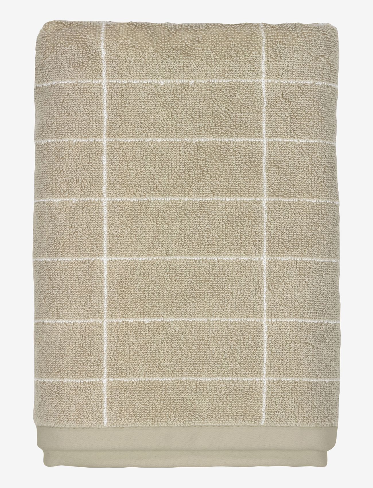 Mette Ditmer - TILE STONE guest towel, 2-pack - gästehandtücher - sand / off-white - 1