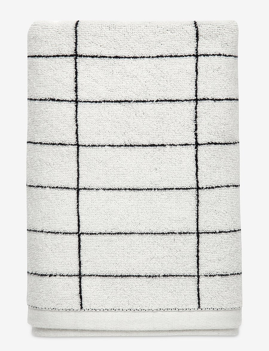 Mette Ditmer - TILE STONE Towel - handtücher & badetücher - black/off white - 0