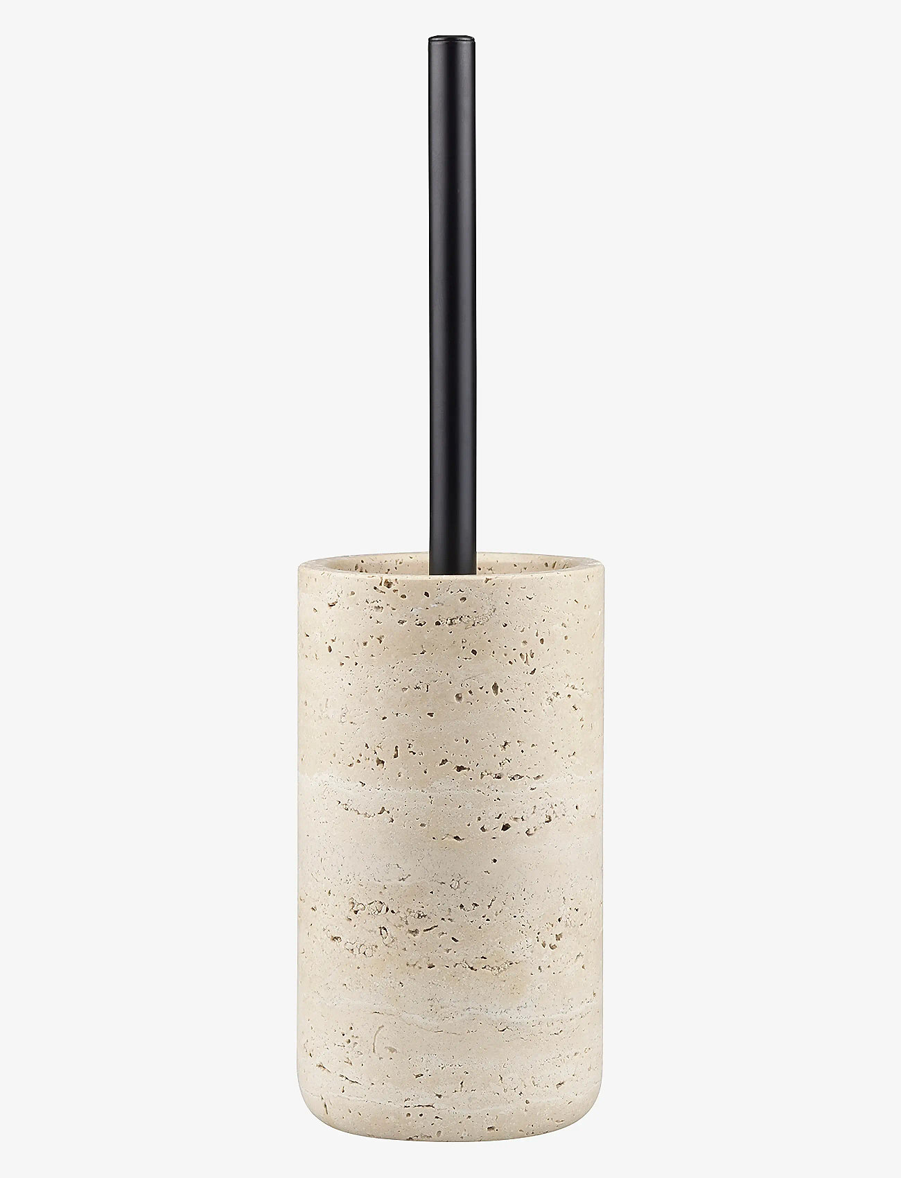 Mette Ditmer - TRAVERTINE toilet brush holder - toilet brushes - linen - 1