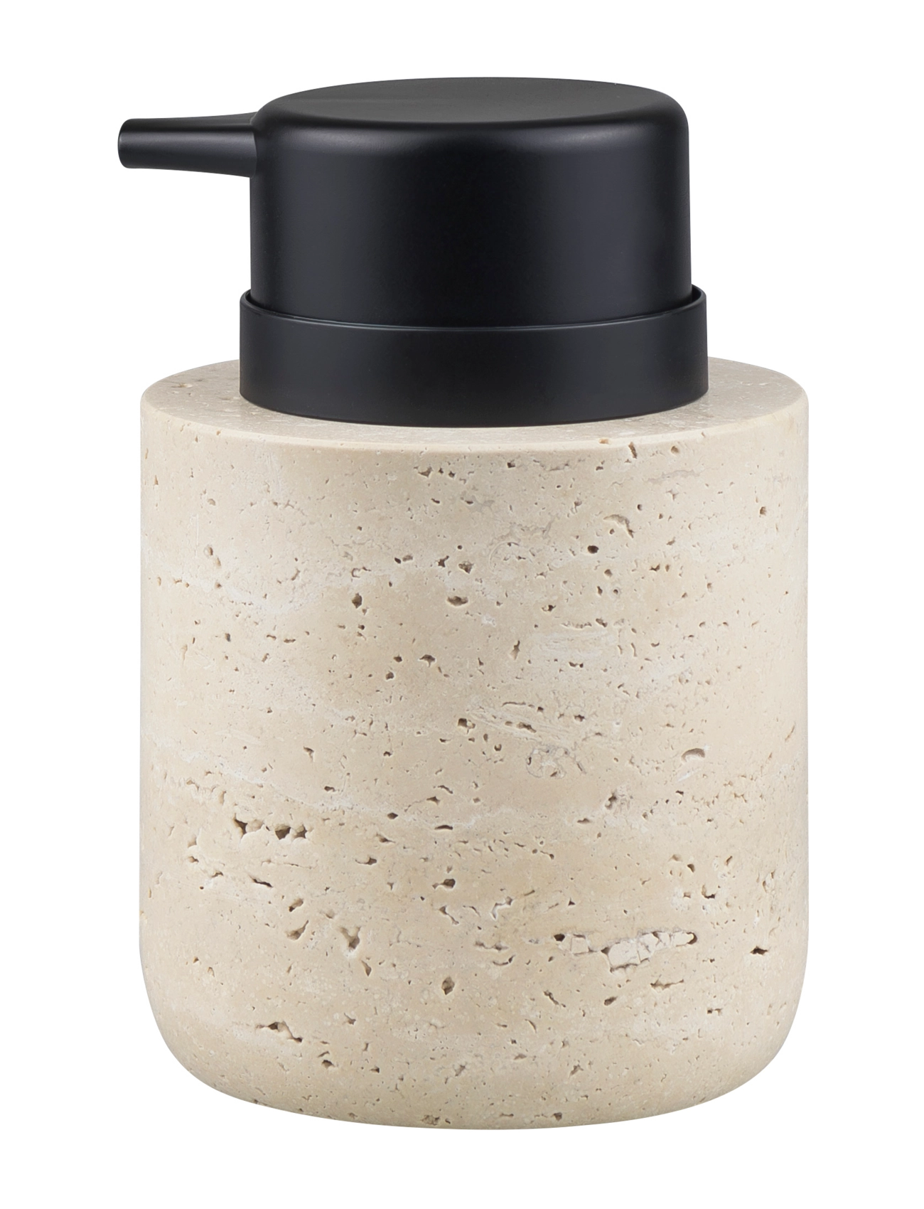 Mette Ditmer Travertine Dispenser, Soap Pumps & Soap Kop, Beige, Str: Ø8.5X H12.5CM