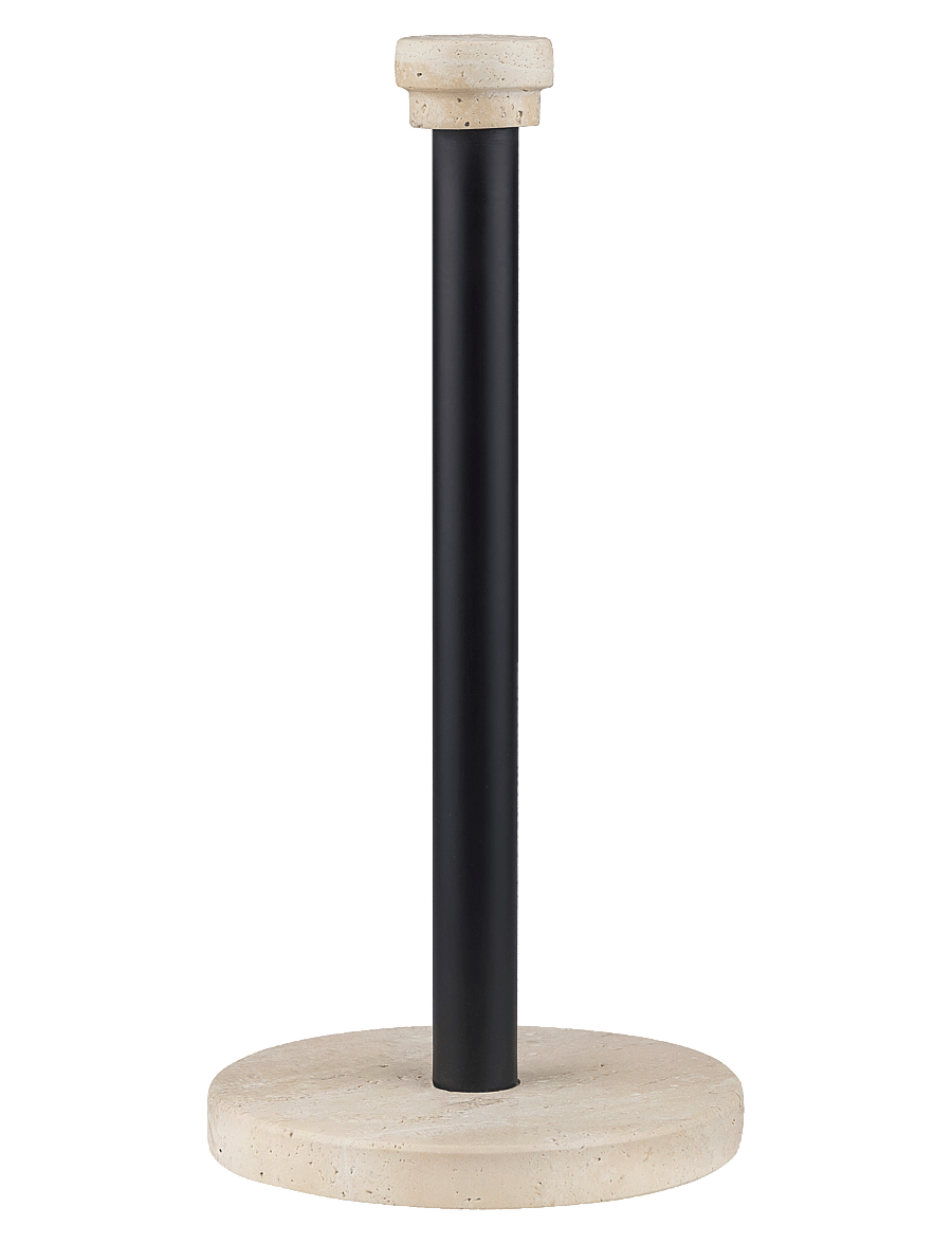 Mette Ditmer - TRAVERTINE kitchen roll holder - küchenrollenhalter - linen - 1