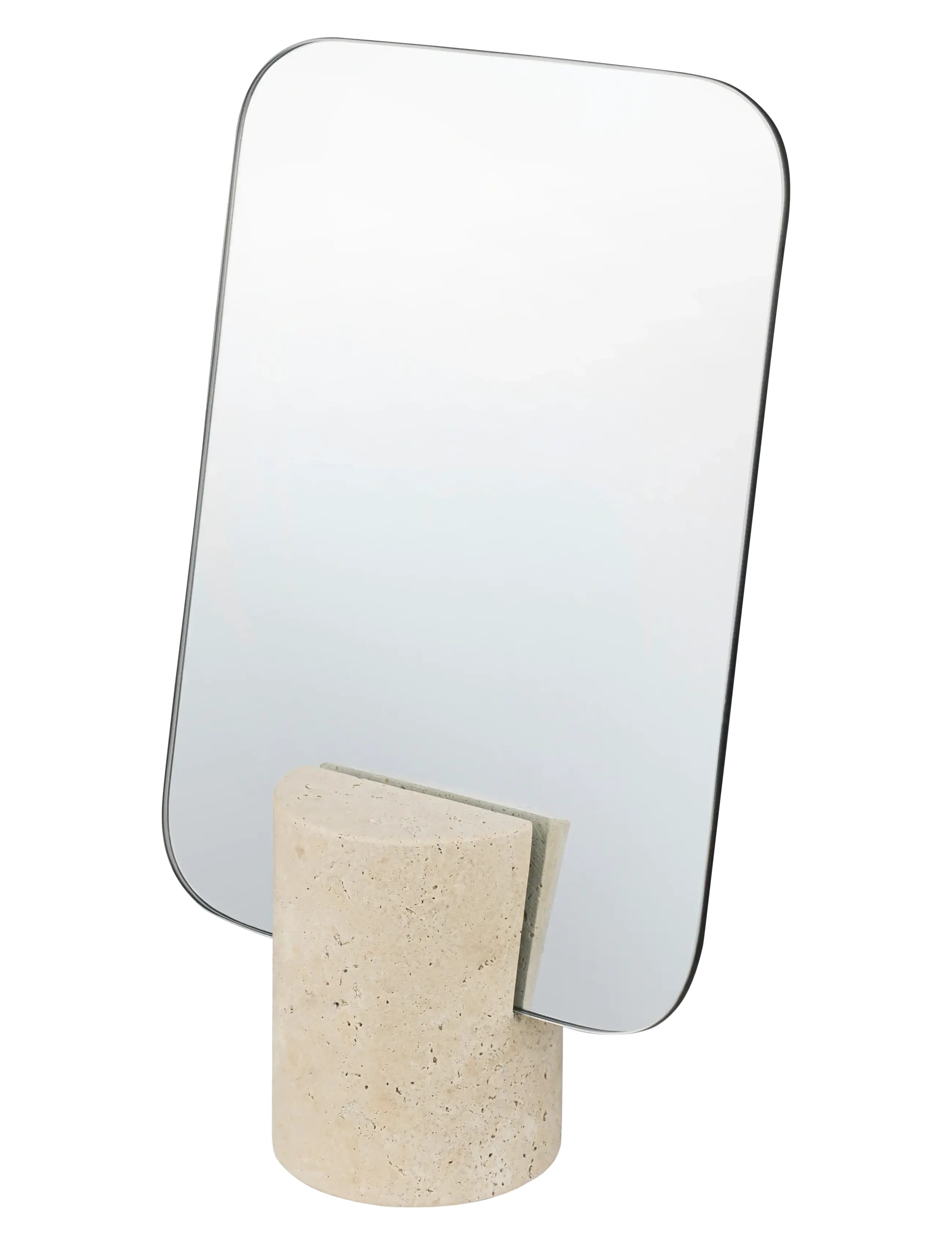 Mette Ditmer TRAVERTINE mirror - Bathroom mirrors - LINEN / cream