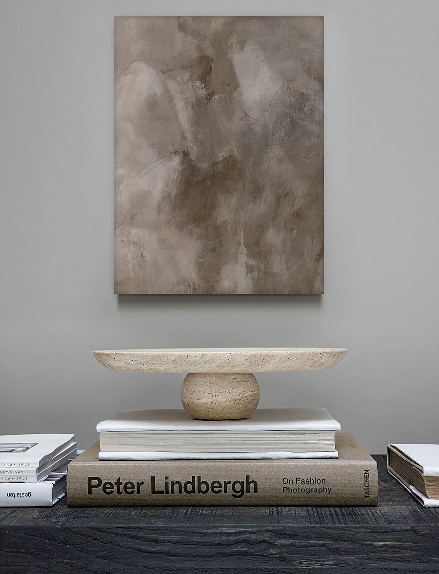 Mette Ditmer - TRAVERTINE pedestal - dekoratīvās paplātes - linen - 3
