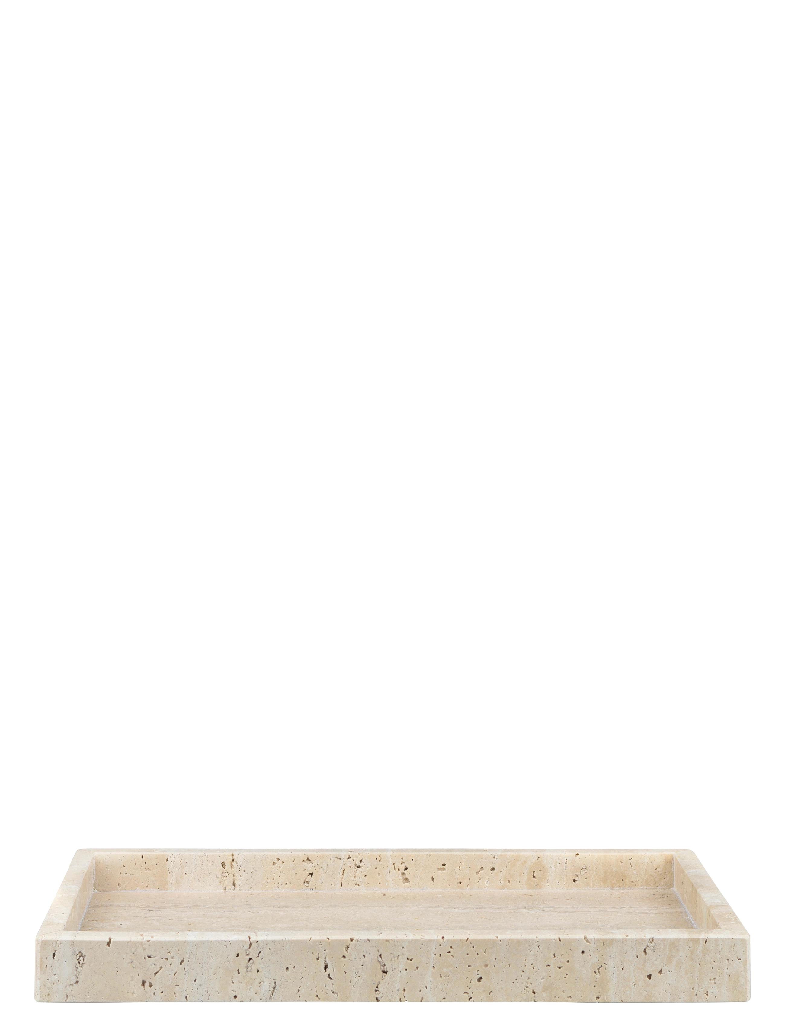 Mette Ditmer Travertine Deco Tray, Bakke, Beige, Str: ONE SIZE