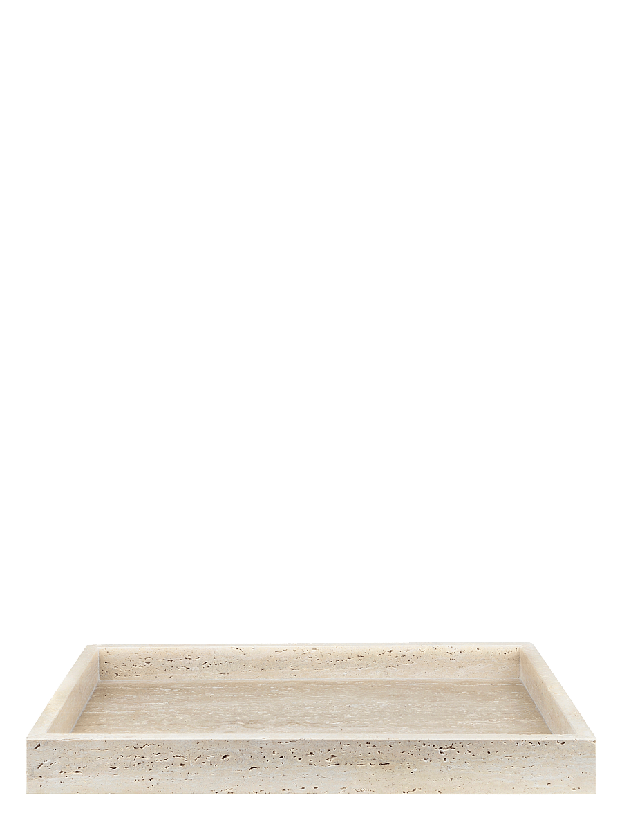 Mette Ditmer - TRAVERTINE tray - dekoschalen - linen - 1