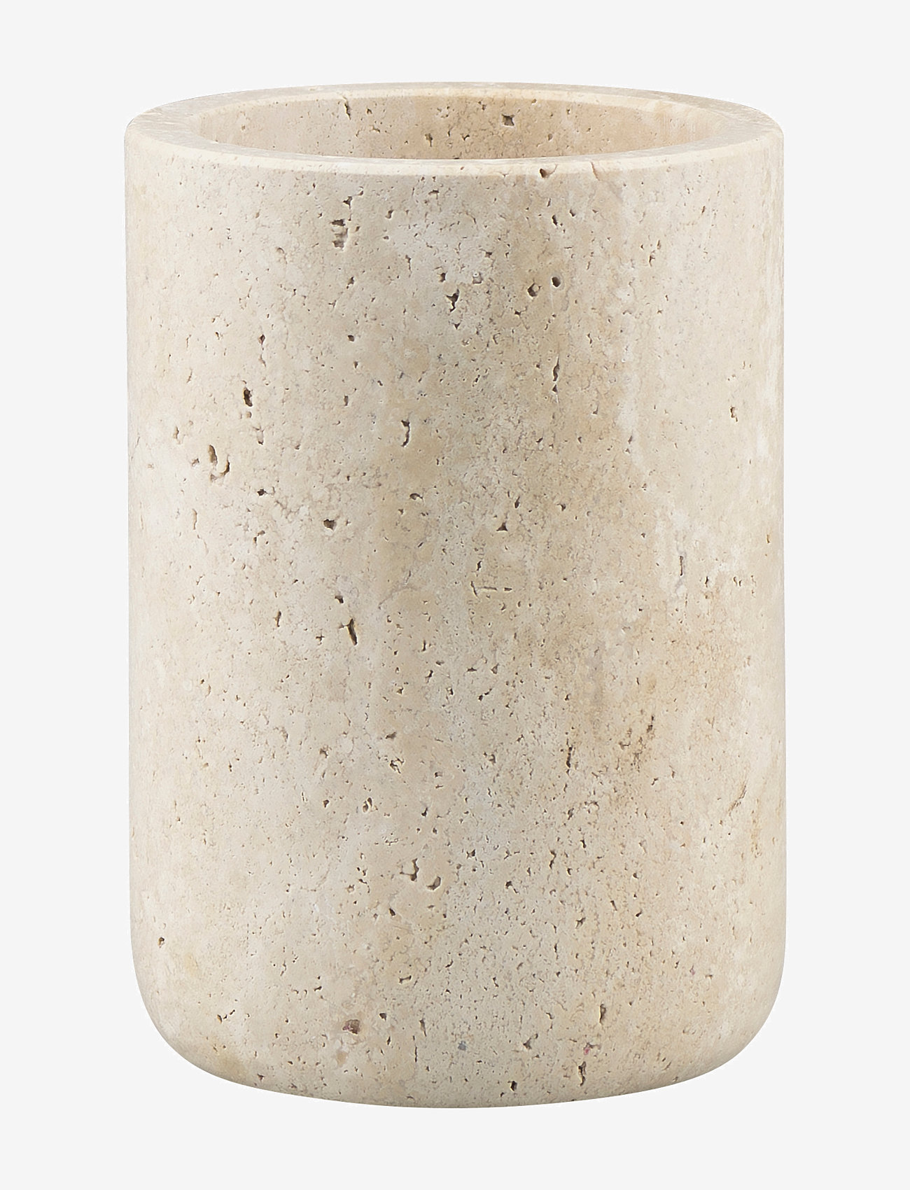 Mette Ditmer - TRAVERTINE toothbrush holder - linen - 0