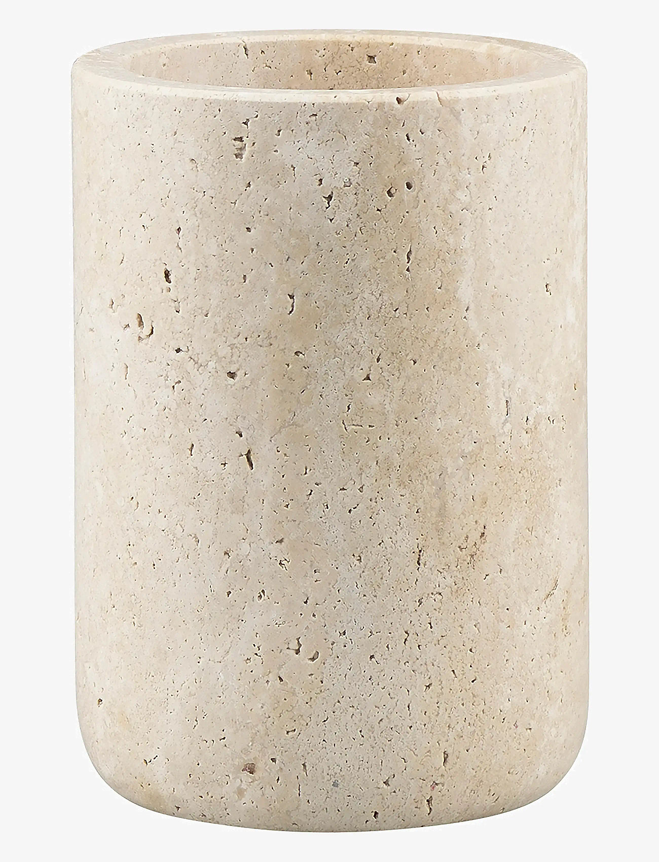Mette Ditmer - TRAVERTINE toothbrush holder - linen - 1