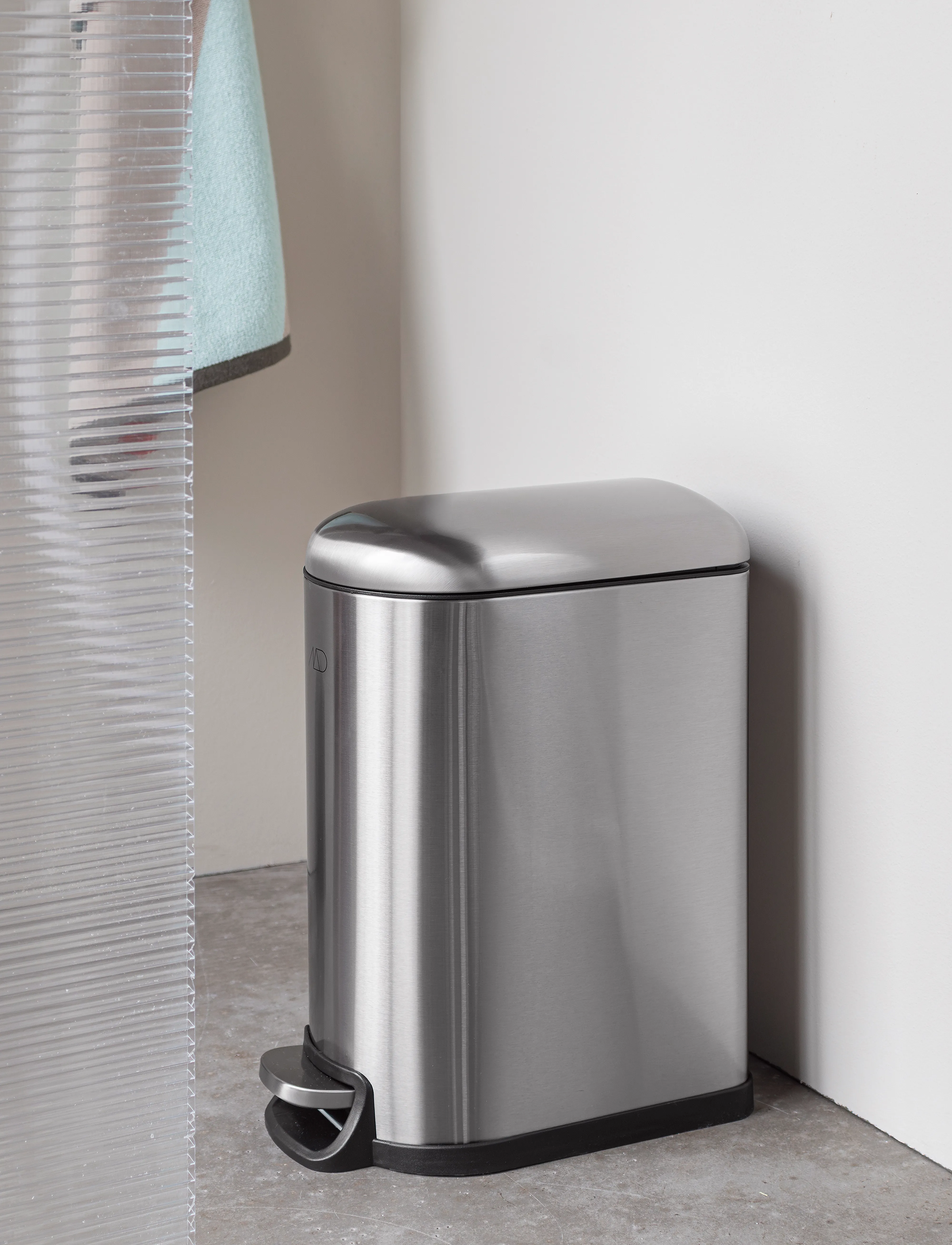 Mette Ditmer Walther Pedal Bin, 10 L, Silver, Opbevaring > Papirkurve, Unisex