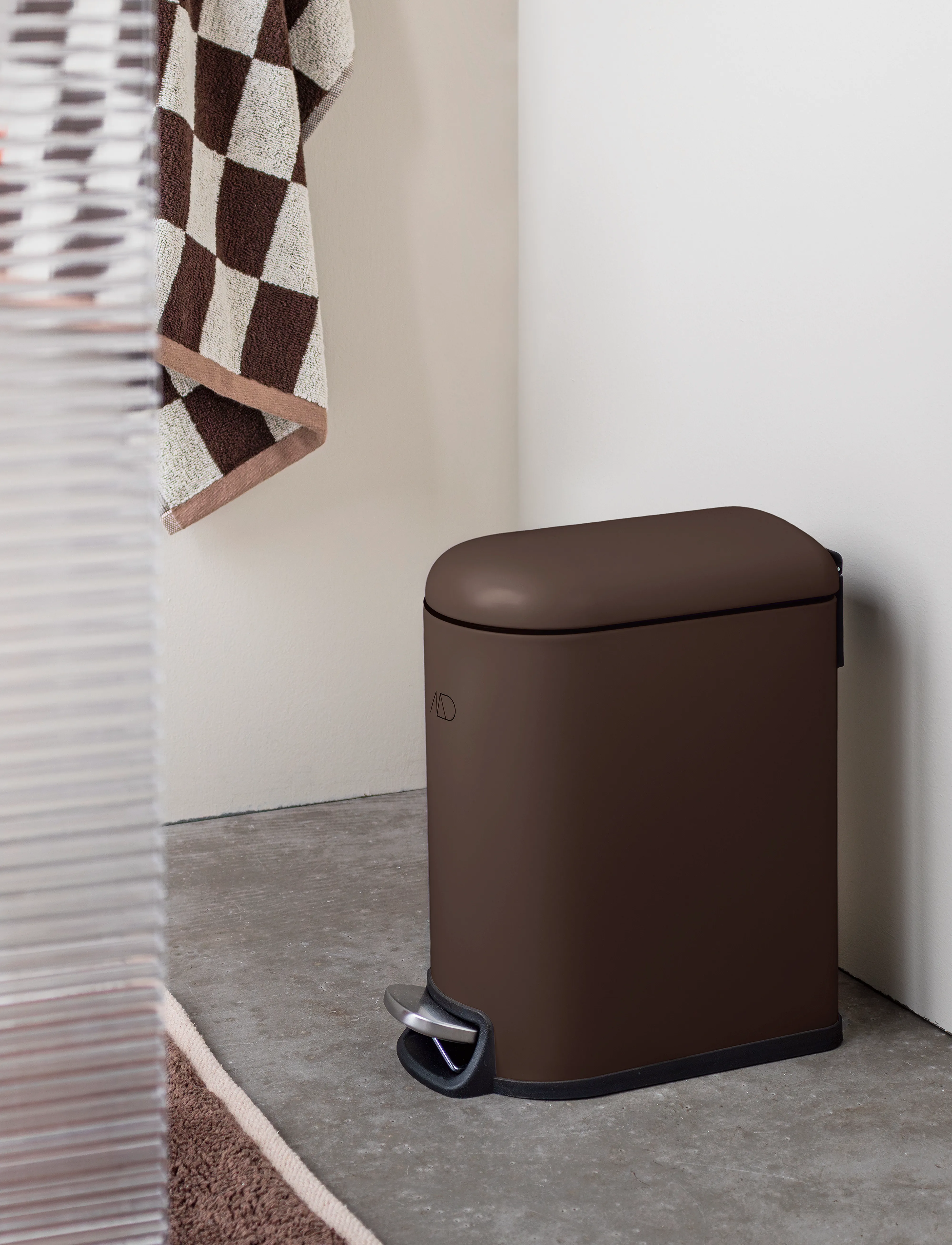 Mette Ditmer Mini-Walther Pedal Bin,,,Braun Gr.5 L
