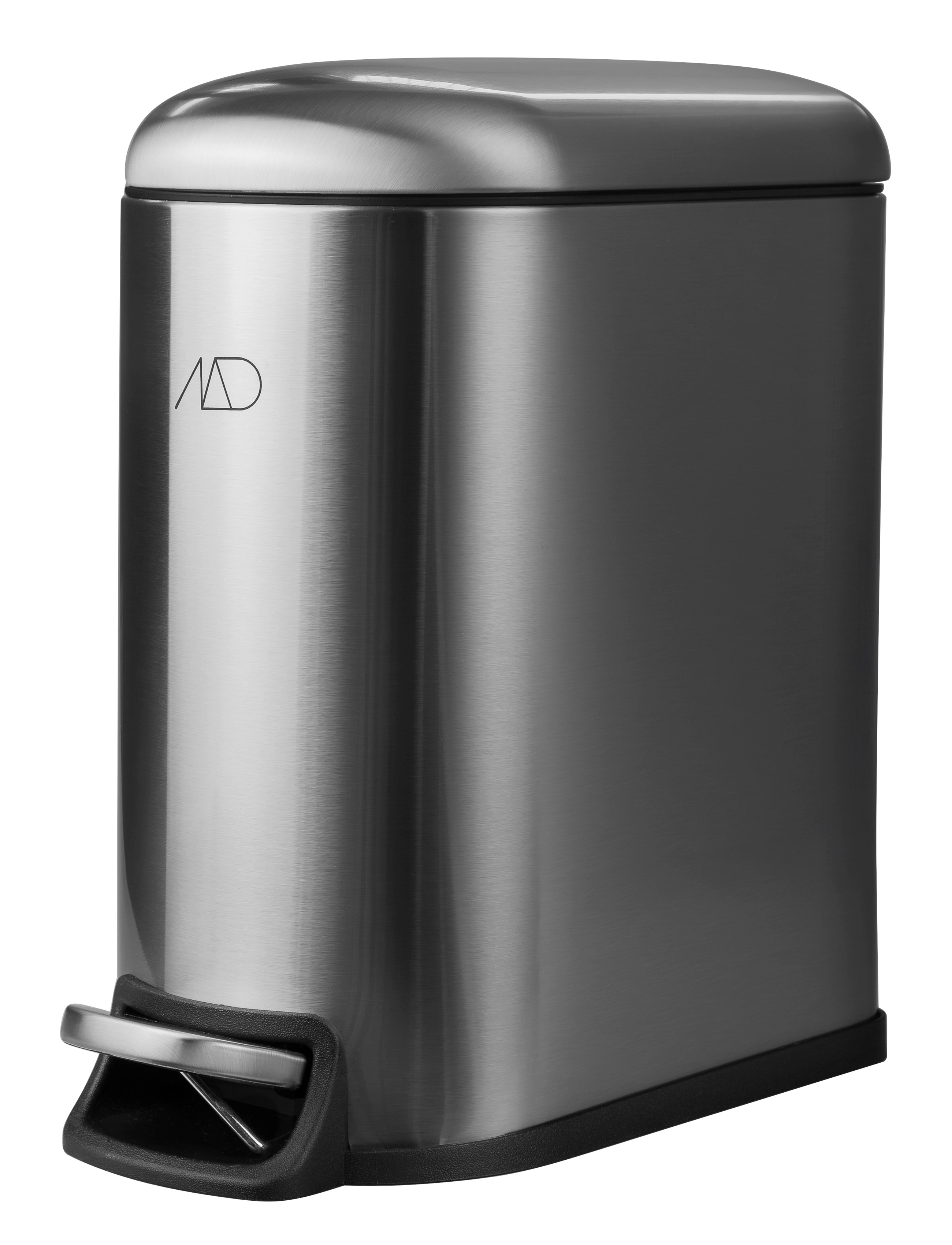 Mette Ditmer Mini-Walther Pedal Bin, Paper Bins, Sølv, Str: 5 L