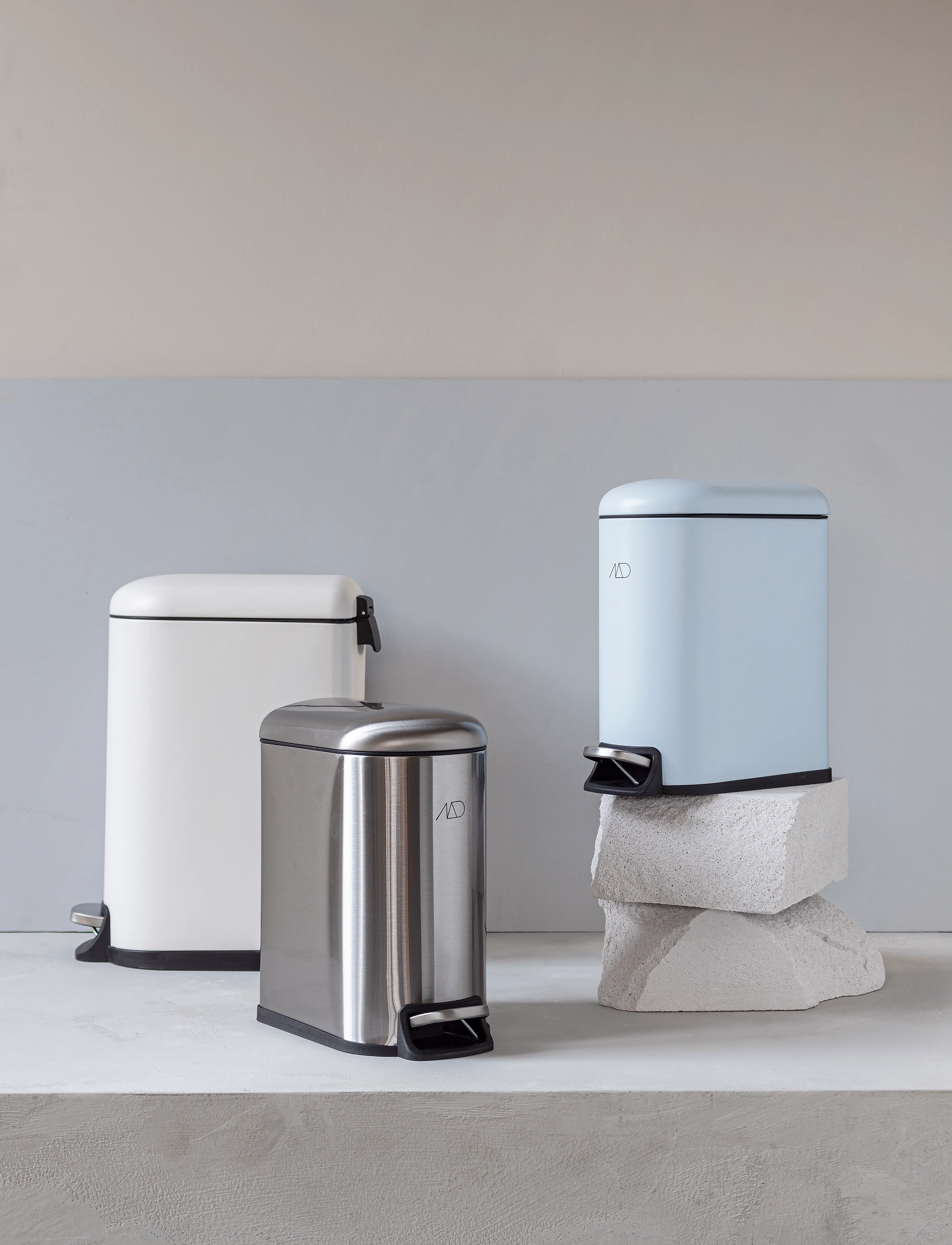 Mette Ditmer Mini-Walther Pedal Bin, 5 L, Storage, Silber - Paper Bins, Homeware