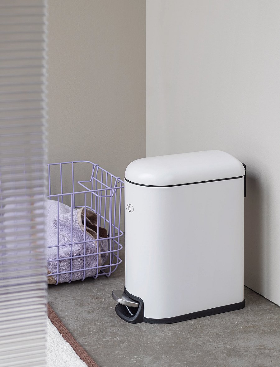 Mette Ditmer - MINI-WALTHER pedal bin - papierkörbe - off-white - 0