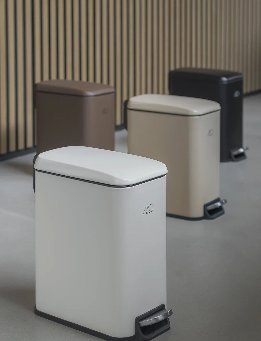 Mette Ditmer - WENDY pedal bin, 5 l. - papierkörbe - off-white - 2