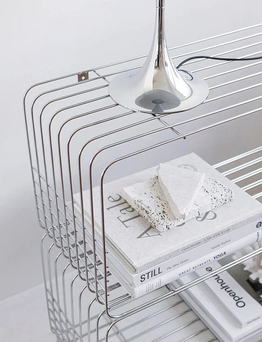 Mette Ditmer - WIRE rack - schuhregale und tabletts - chrome - 3
