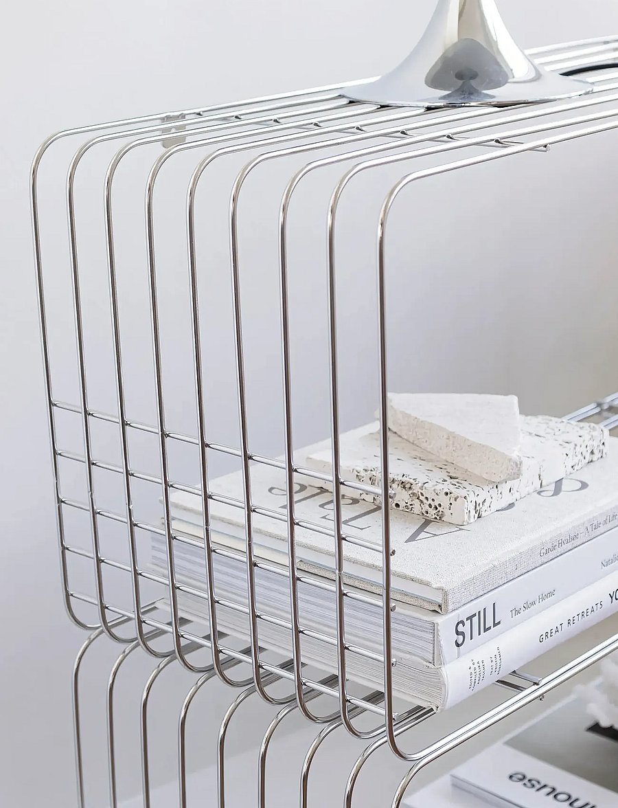 Mette Ditmer - WIRE rack - schuhregale und tabletts - chrome - 4