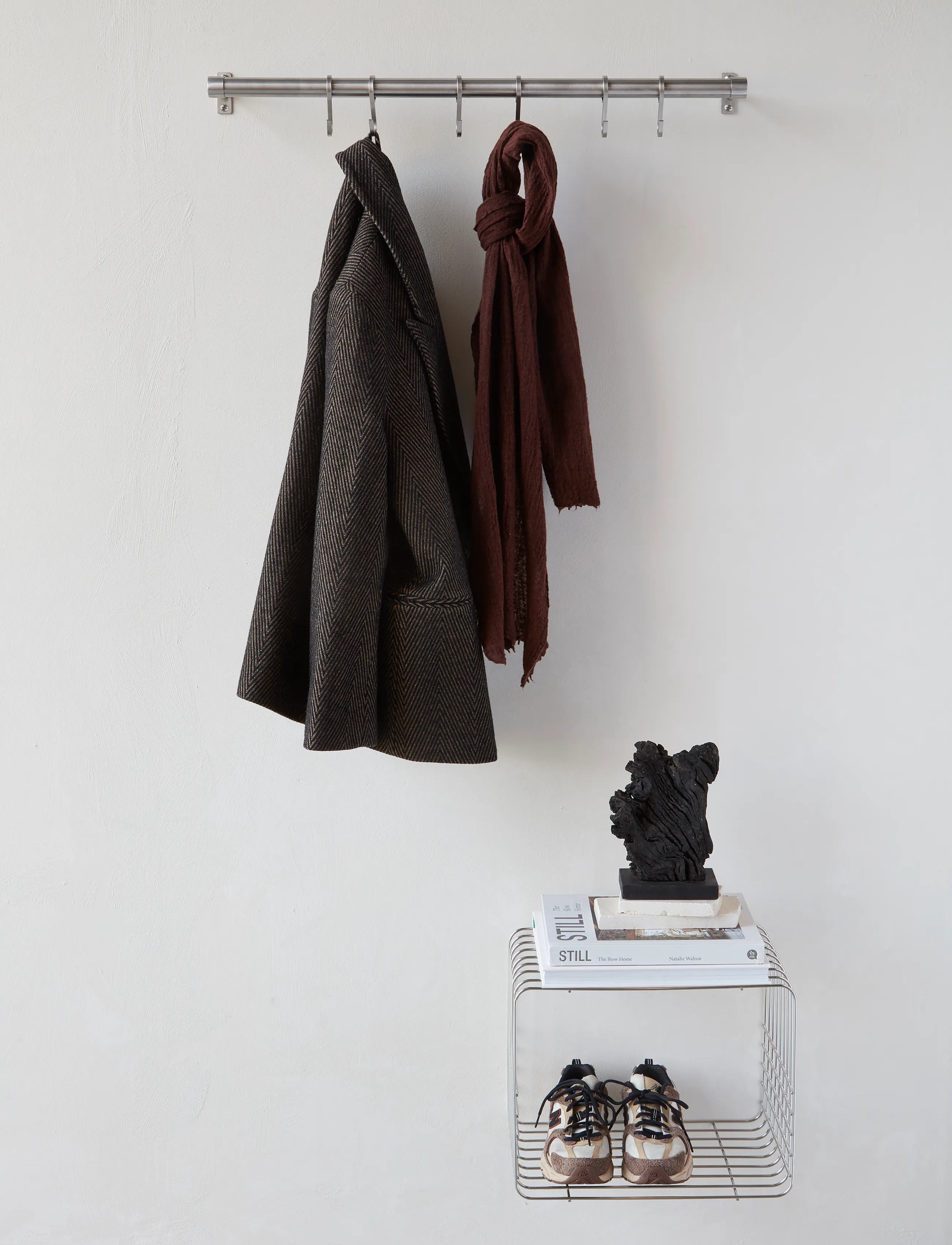 Mette Ditmer - WIRE rack, short - hylder - chrome - 0