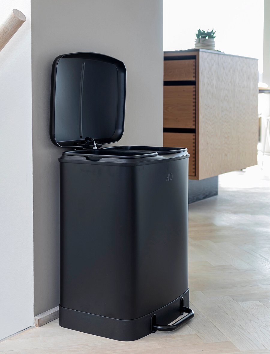 Mette Ditmer - WONDA recycle bin - paberi prügikastid - black - 2