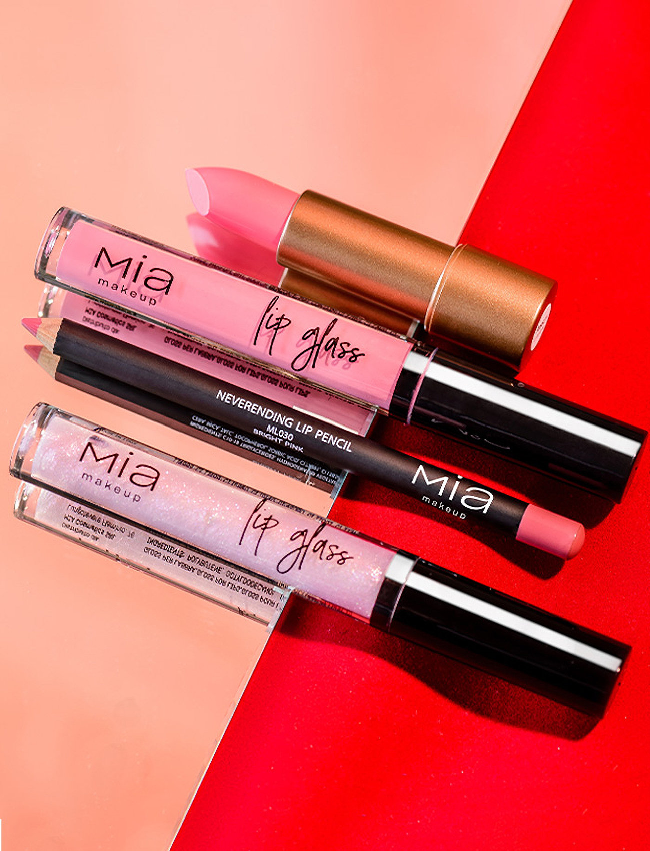 Mia Makeup - LIP GLASS 03 Pink Pastel - festklær til outlet-priser - pink pastel - 1