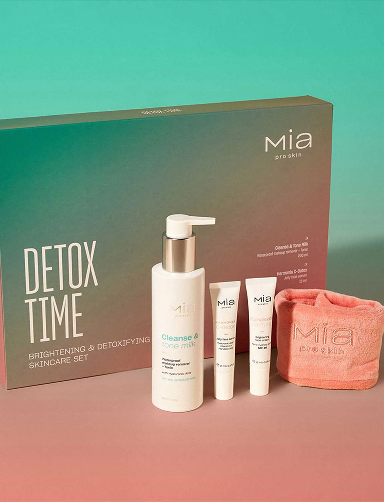 Mia Makeup - Mia Pro skin - DETOX TIME Brightening & Detoxifying Skincare Set - laveste priser - natural - 0