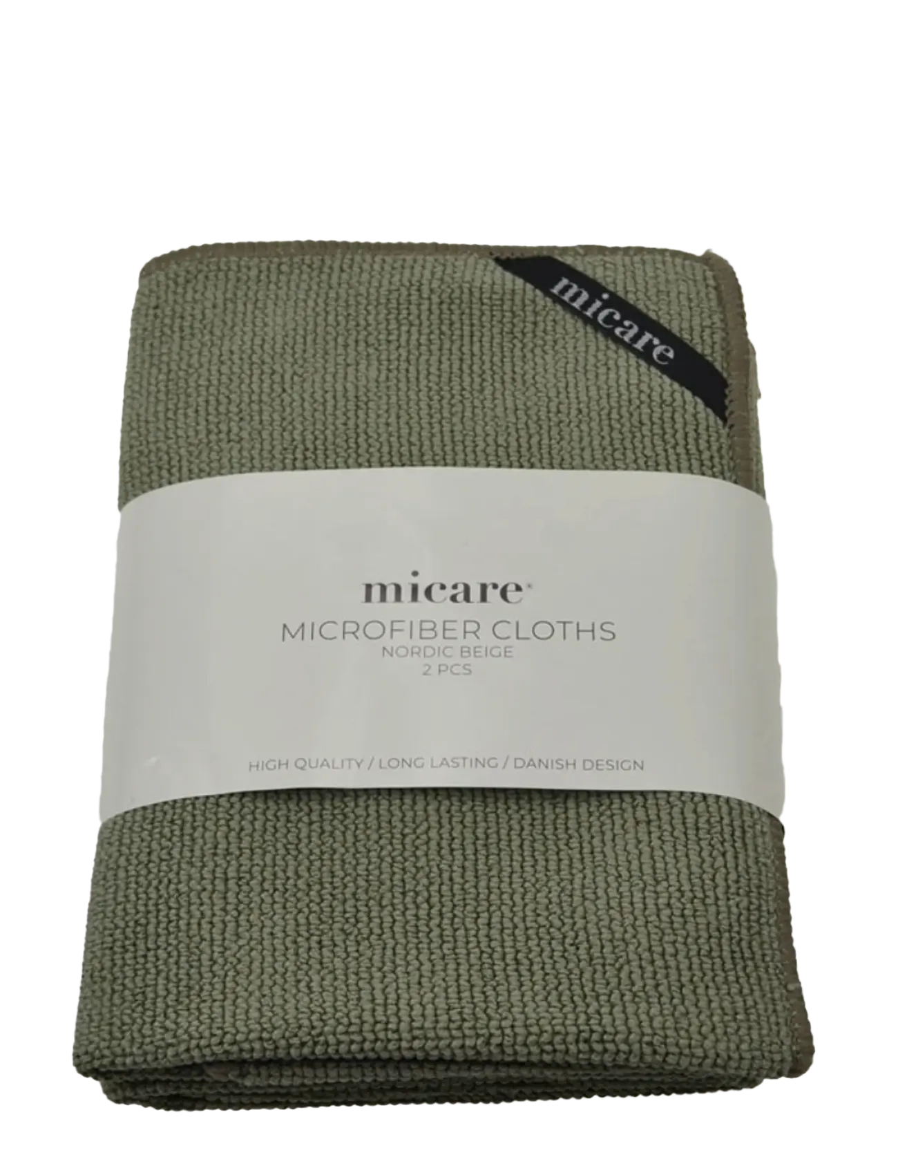 micare Lille microfiber klud | 2 pak - micare - NORDIC BEIGE / khaki/green