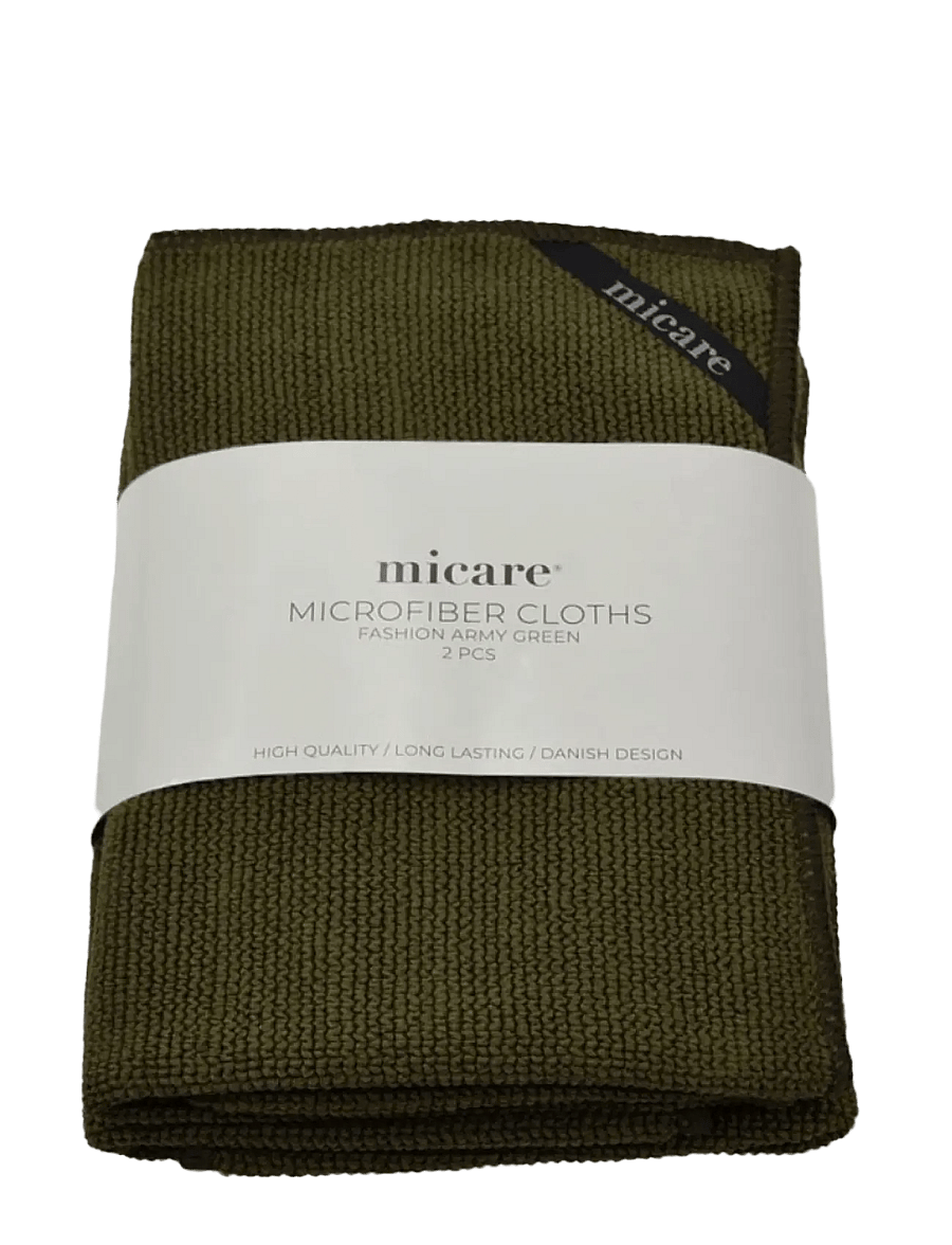 micare - Lille microfiber klud | 2pak - fashion army green - 0