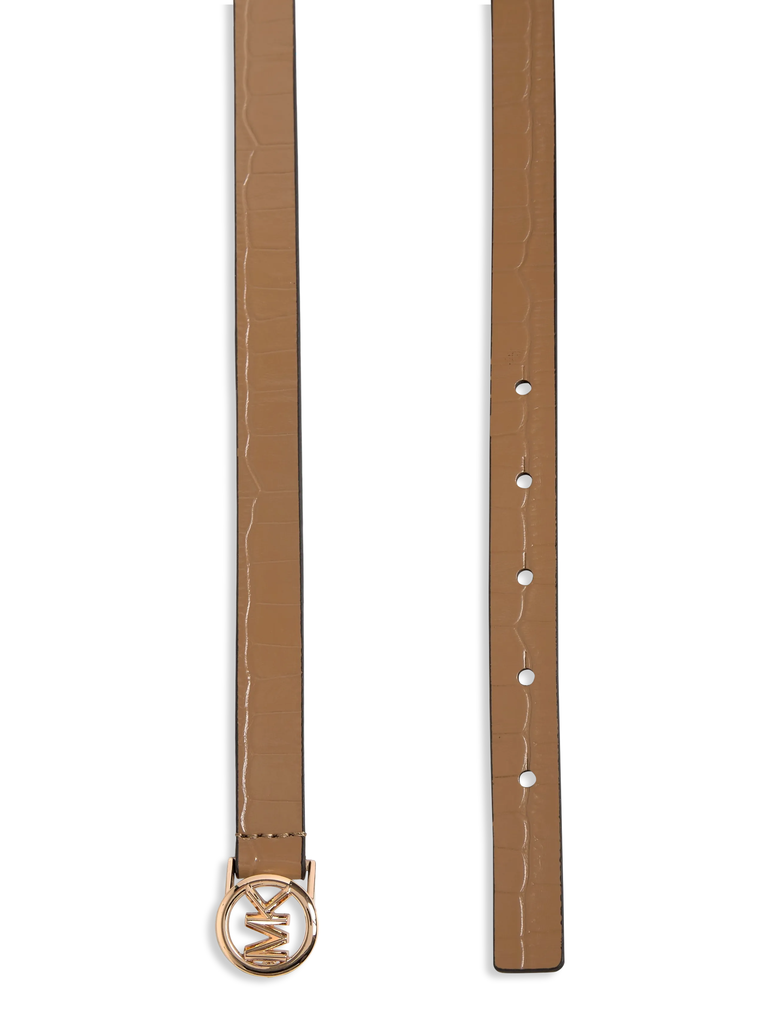 Michael Kors Accessories - MICHAEL KORS 18MM LOGO SKINNY BELT - husk - 1